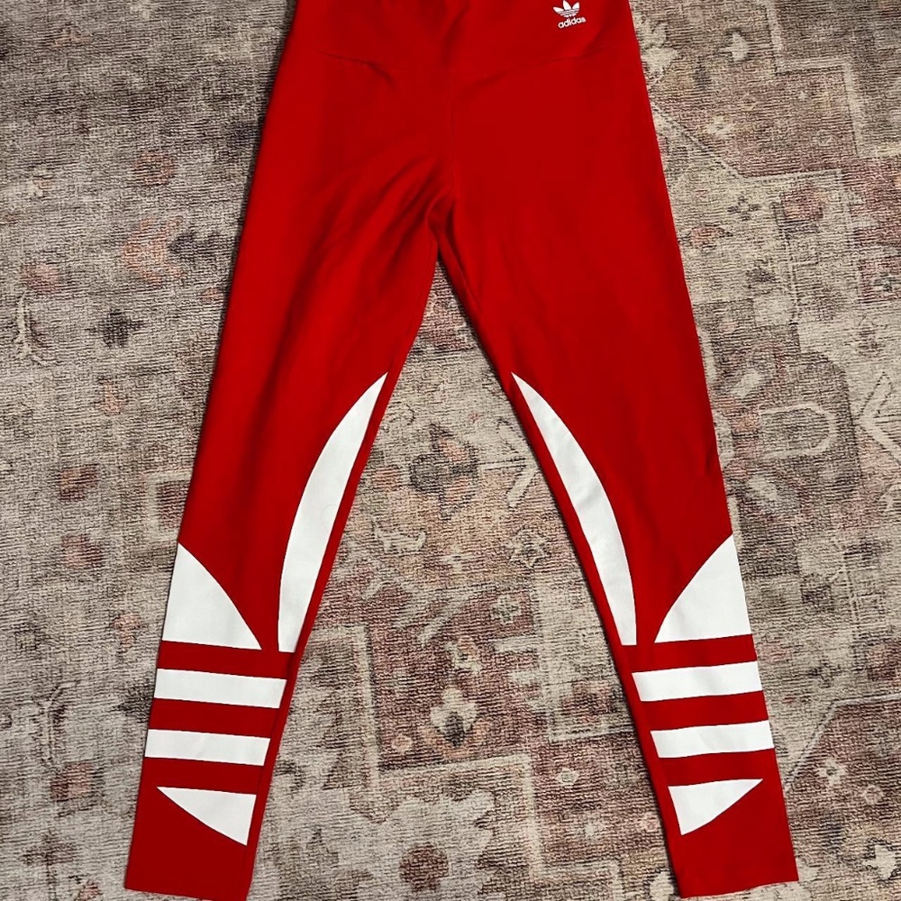 NWT Red Adidas Leggings | Size S